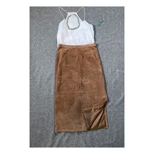 100% leather woman’s skirt